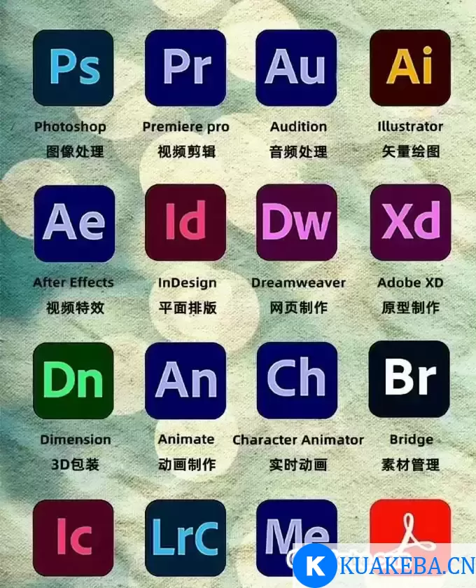 Adobe 全家桶解锁版下载 2024 Windows版本 – 夸克网盘吧kuakeba.cn