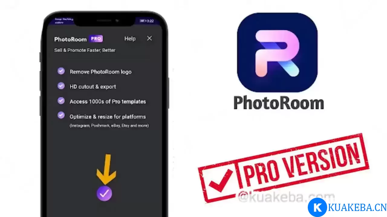 PhotoRoom – 编辑照片和背景 v5.3.0 – 夸克网盘吧kuakeba.cn