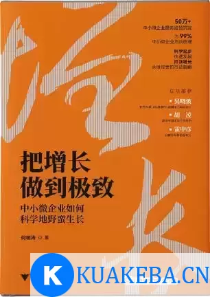 把增长做到极致 [﻿经济管理] [pdf+全格式]