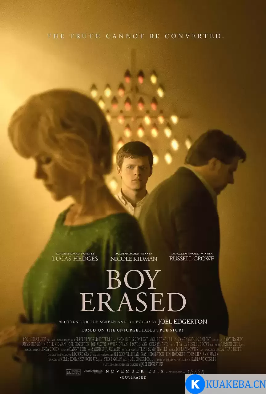 被抹去的男孩 Boy Erased  (2018) 1080P 英语中字 – 夸克网盘吧kuakeba.cn